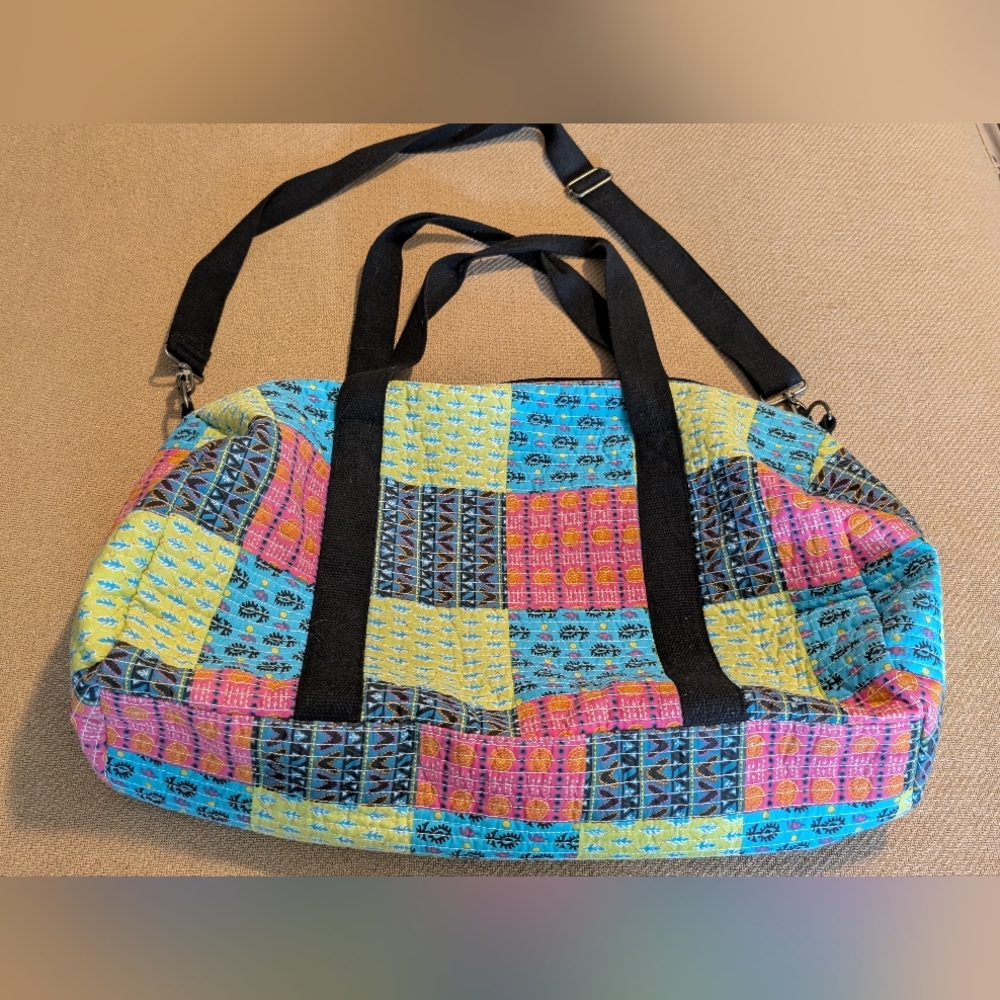 Mossimo Supply Co Multicolor Patchwork Small Duff… - image 5